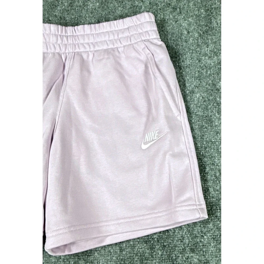 Nike Girls Large Lavender Purple Sportswear Shorts Embroidered Logo NWT